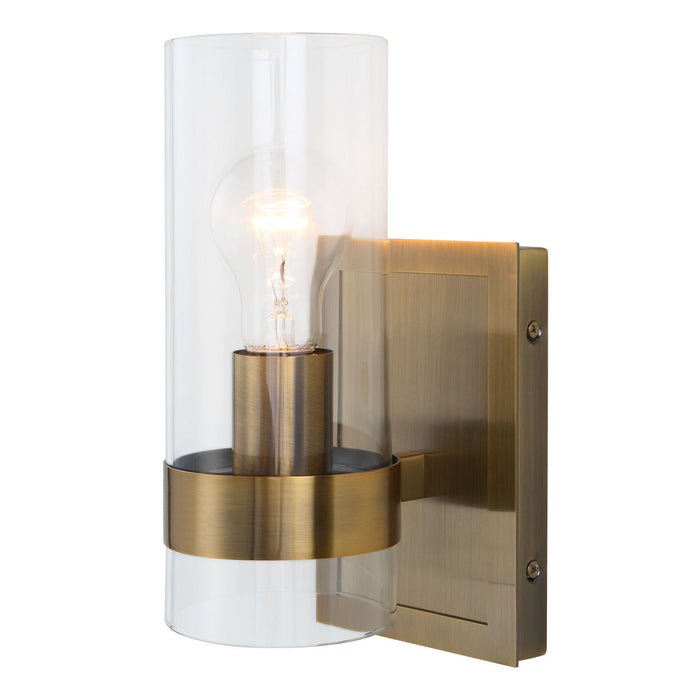 Uttermost 22549 One Light Wall Sconce, Oxidized Antique Brass
