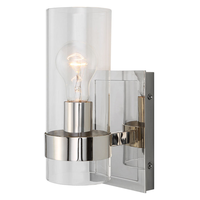 Uttermost 22550 One Light Wall Sconce, Polished Nickel
