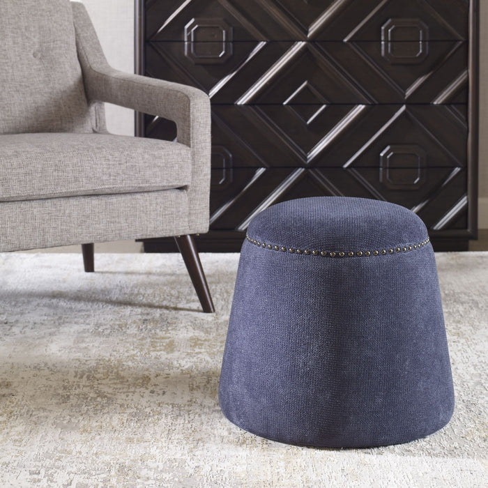 Uttermost 23708 Ottoman, Black Nickel