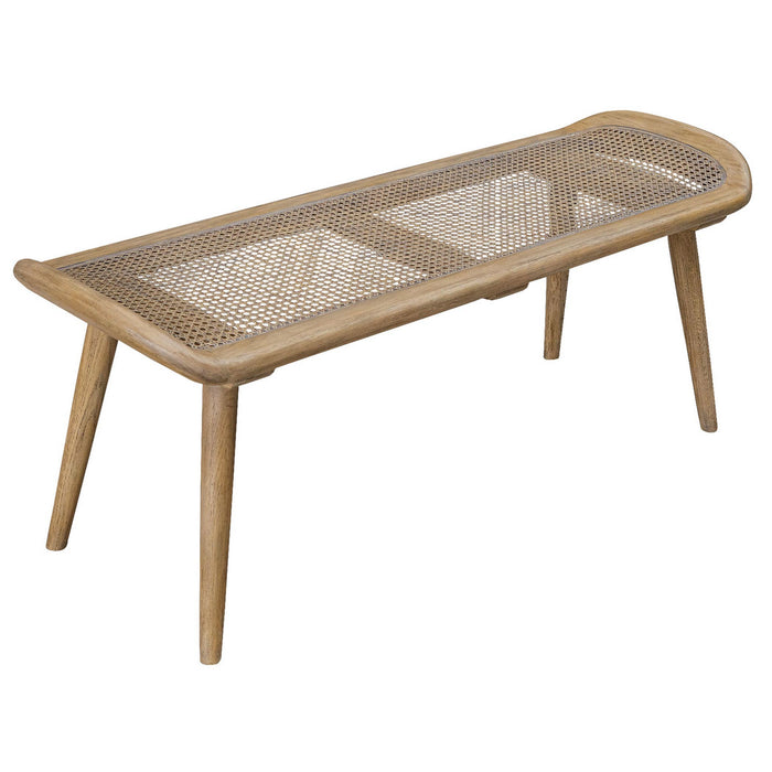 Uttermost 25197 Bench, Solid Oak