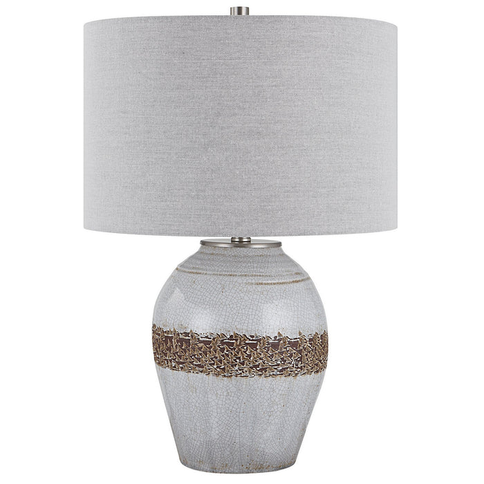 Uttermost 30053-1 One Light Table Lamp, Brushed Nickel