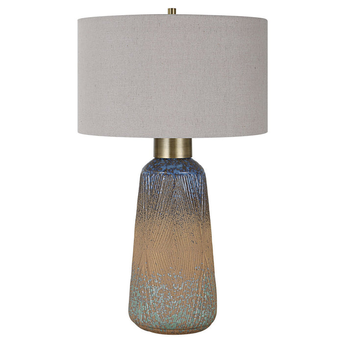 Uttermost 30055-1 One Light Table Lamp, Antique Brass