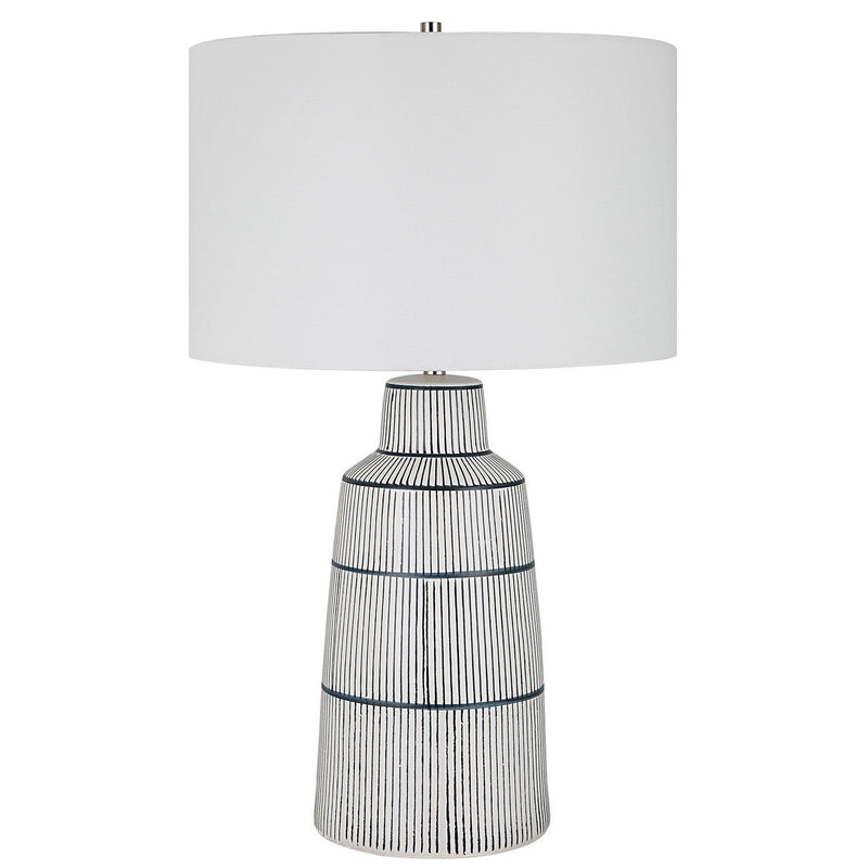 Uttermost 30059-1 One Light Table Lamp, Polished Nickel