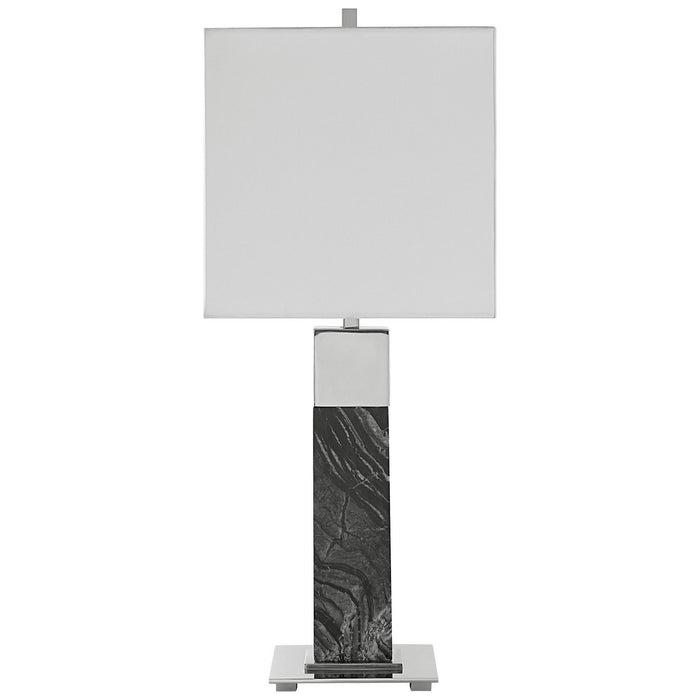 Uttermost 30060-1 One Light Table Lamp, Polished Nickel