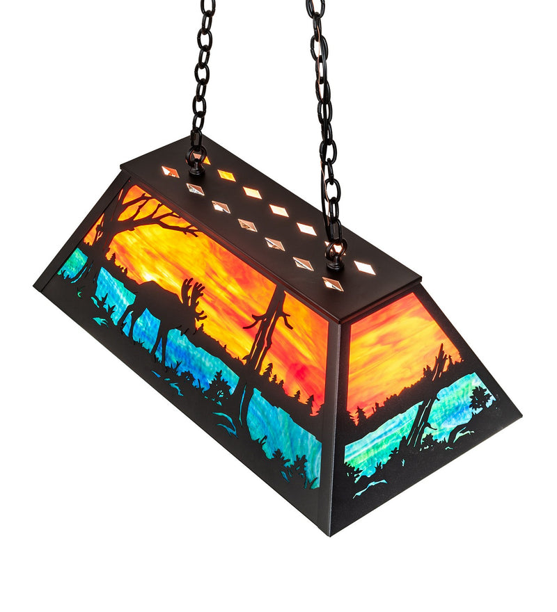 Meyda Tiffany 234273 Six Light Pendant, Textured Black