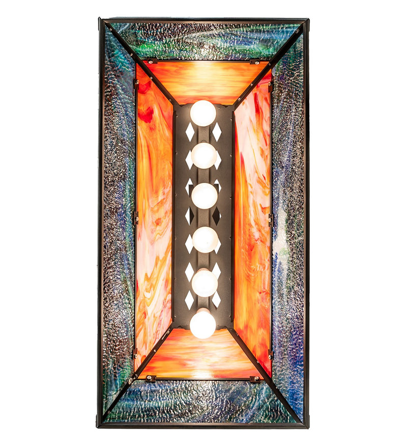 Meyda Tiffany 234273 Six Light Pendant, Textured Black