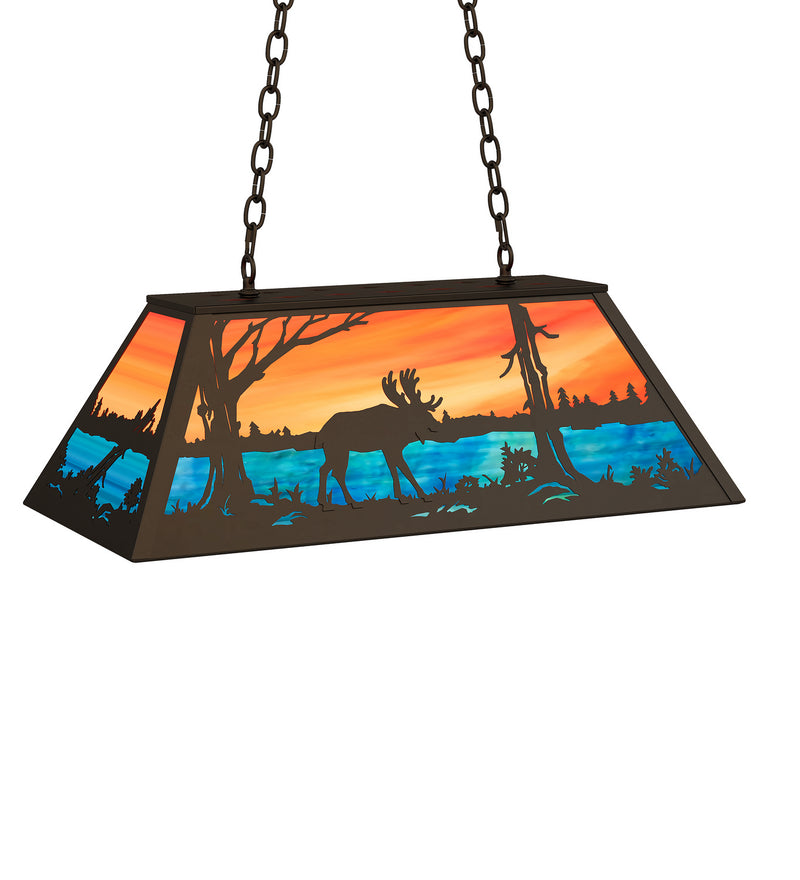 Meyda Tiffany 234281 Six Light Pendant, Oil Rubbed Bronze