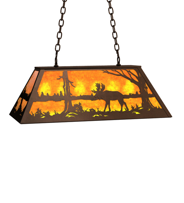 Meyda Tiffany 234282 Six Light Pendant, Mahogany Bronze