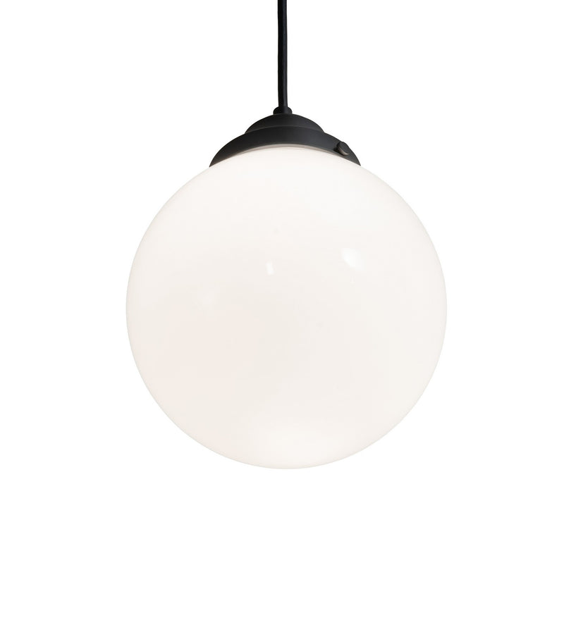 Meyda Tiffany 234342 One Light Pendant, Flat Black