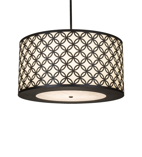 Meyda Tiffany 234348 Three Light Pendant, Oil Rubbed Bronze