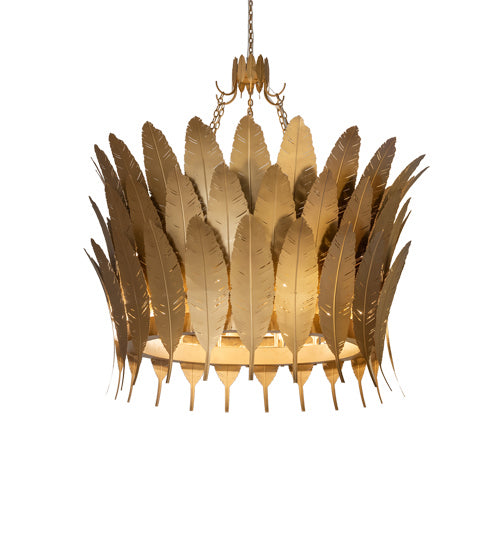 Meyda Tiffany 234417 12 Light Chandelier, Gold Metallic