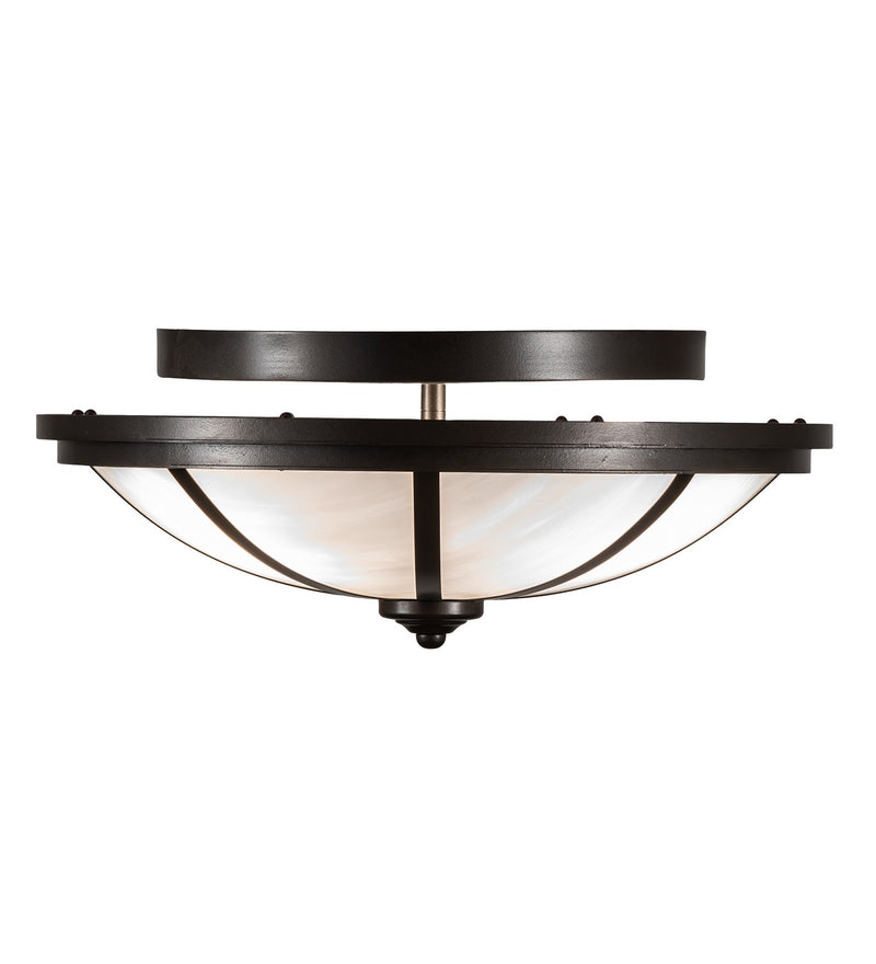Meyda Tiffany 234638 LED Semi-Flushmount, Bronze