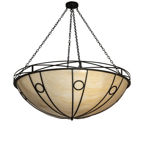 Meyda Tiffany 234765 Eight Light Pendant, Old Wrought Iron