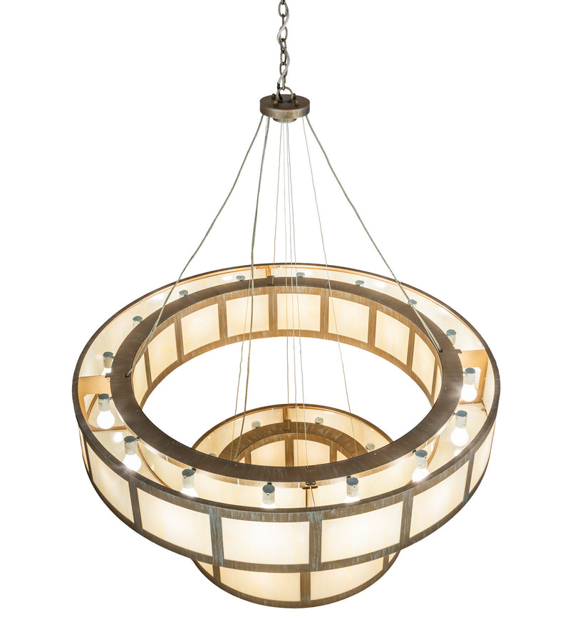 Meyda Tiffany 234825 24 Light Pendant, Antique Silver