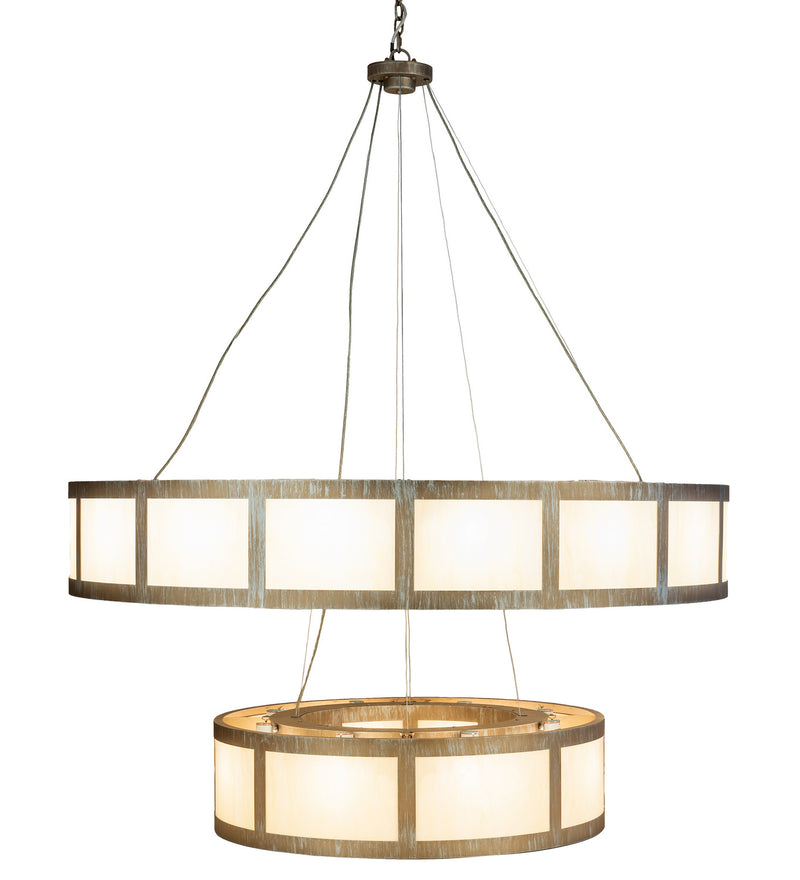 Meyda Tiffany 234825 24 Light Pendant, Antique Silver
