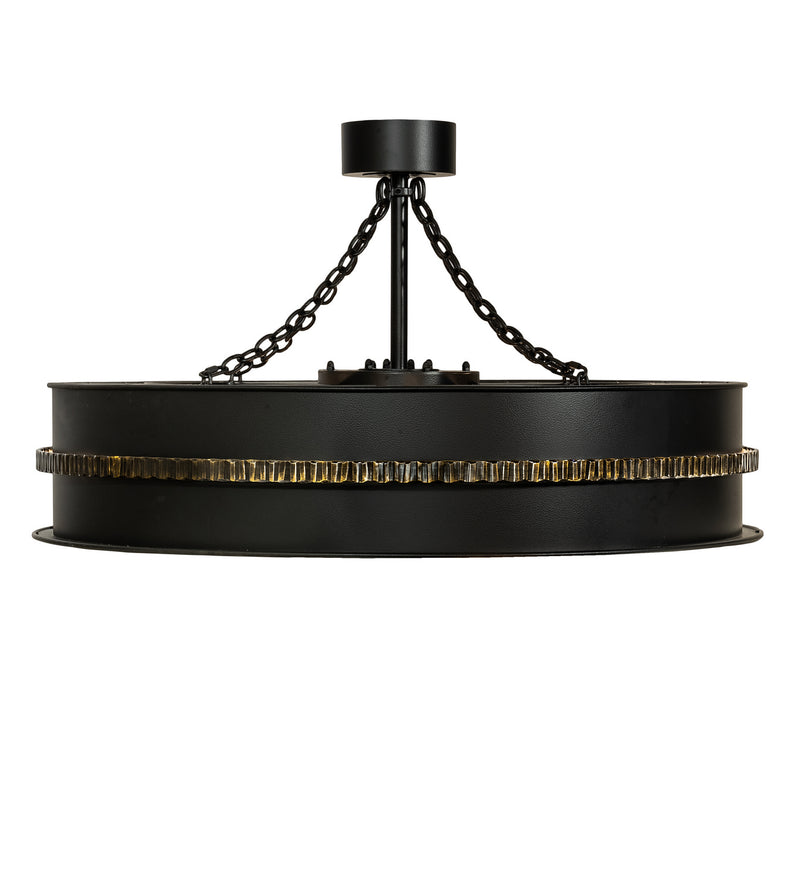 Meyda Tiffany 234842 Eight Light Chandel-Air, Black Metal