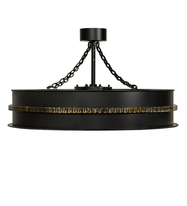 Meyda Tiffany 234842 Eight Light Chandel-Air, Black Metal