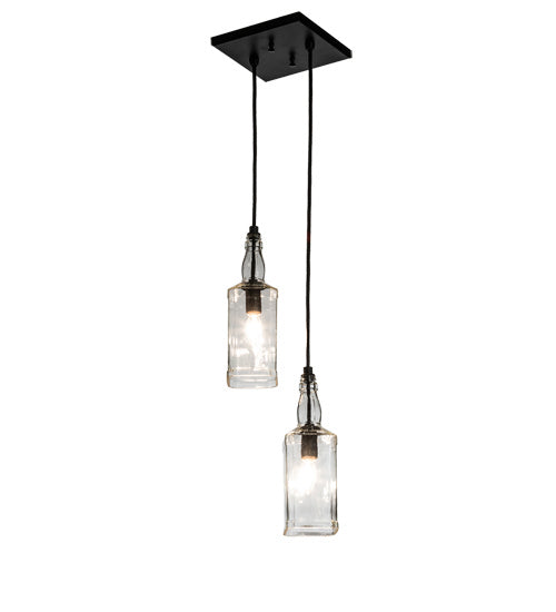Meyda Tiffany 234852 Two Light Pendant, Solar Black