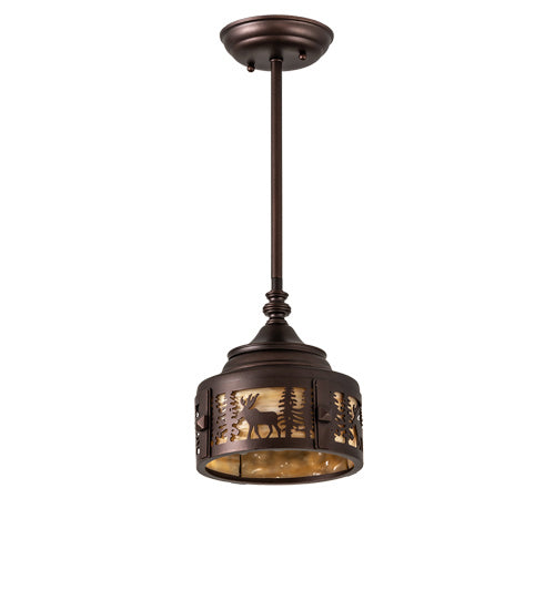 Meyda Tiffany 235502 One Light Pendant, Mahogany Bronze