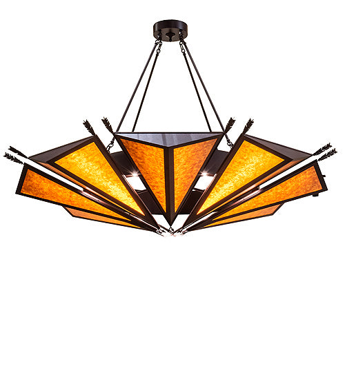 Meyda Tiffany 235570 Nine Light Chandelier, Distressed Rust