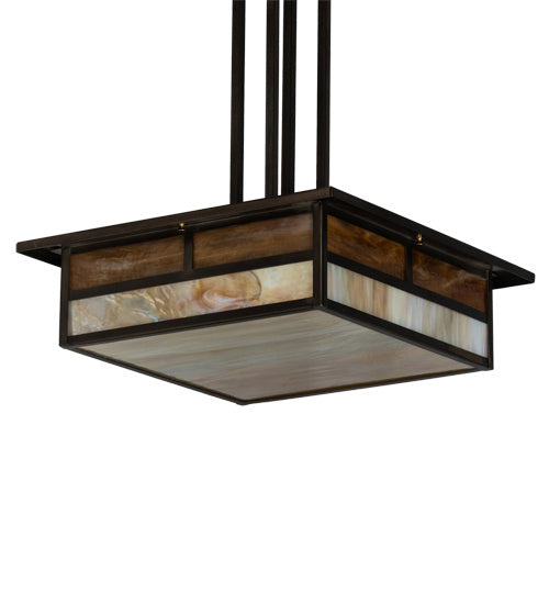 Meyda Tiffany 236189 Four Light Pendant, Antique Copper