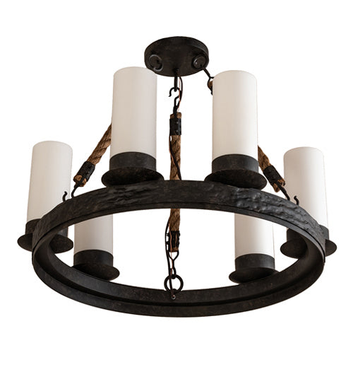 Meyda Tiffany 236458 Six Light Chandelier, Coffee Bean