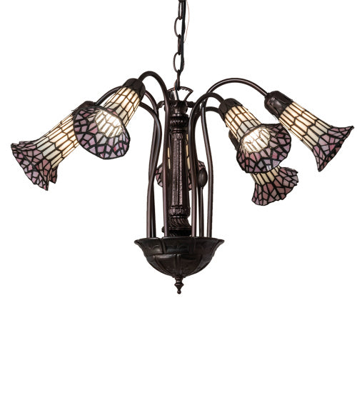 Meyda Tiffany 236533 Seven Light Chandelier, Mahogany Bronze