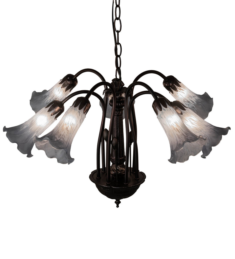 Meyda Tiffany 236535 Seven Light Chandelier, Mahogany Bronze