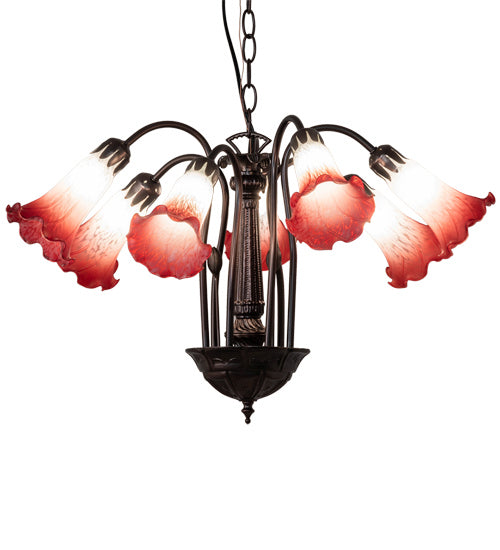 Meyda Tiffany 236536 Seven Light Chandelier, Mahogany Bronze