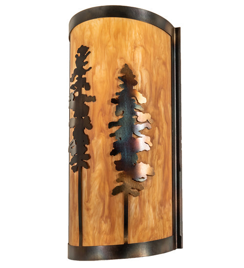 Meyda Tiffany 236552 LED Wall Sconce, Light Burnished Antique Copper