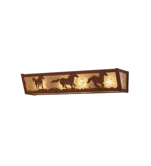 Meyda Tiffany 236602 Four Light Vanity, Rust