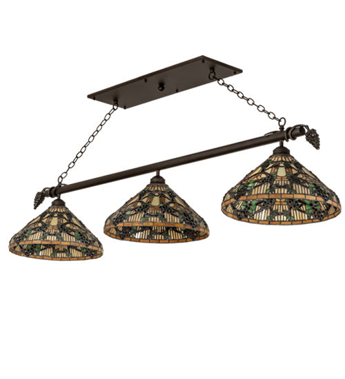 Meyda Tiffany 236840 Three Light Pendant, Oil Rubbed Bronze
