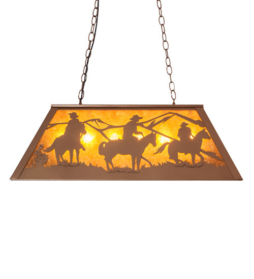 Meyda Tiffany 236858 Six Light Pendant, Metallic Bronze