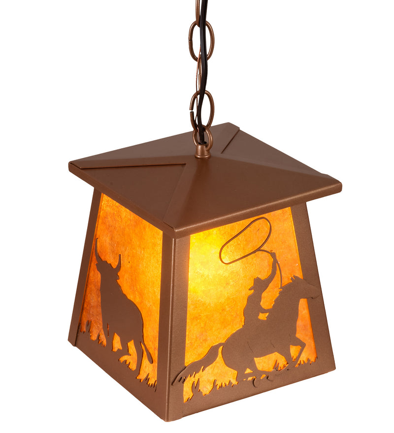 Meyda Tiffany 236859 One Light Pendant, Metallic Bronze