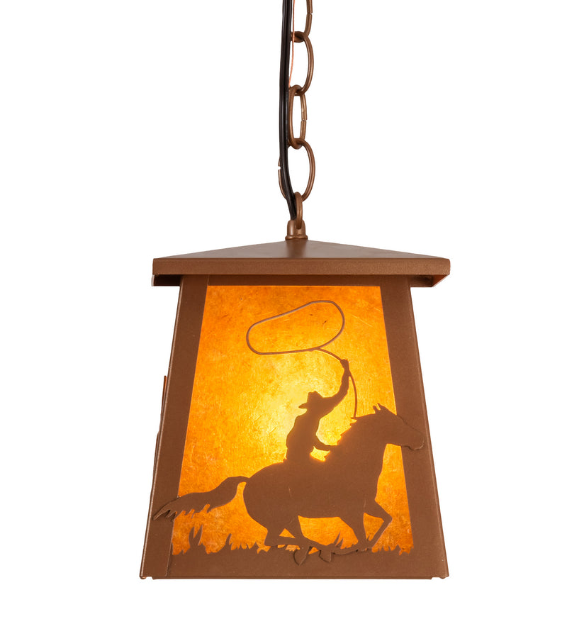 Meyda Tiffany 236859 One Light Pendant, Metallic Bronze