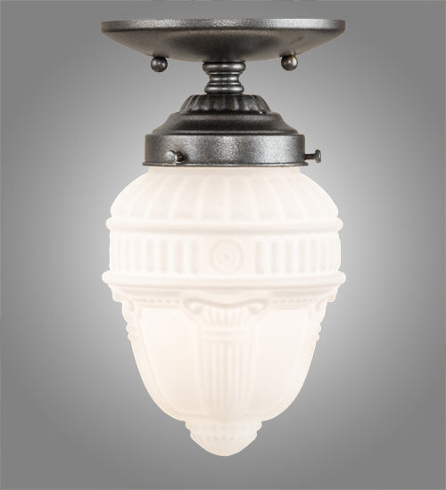 Meyda Tiffany 236911 One Light Semi-Flushmount, Pewter
