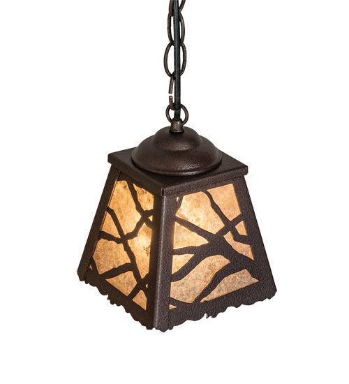 Meyda Tiffany 237100 One Light Pendant, Distressed Rust