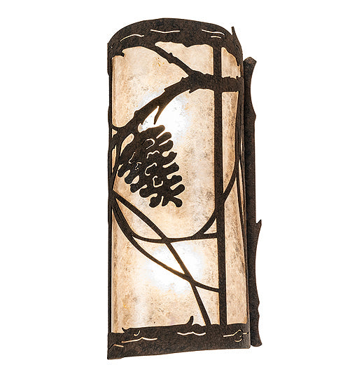 Meyda Tiffany 237165 Two Light Wall Sconce, Distressed Chestnut