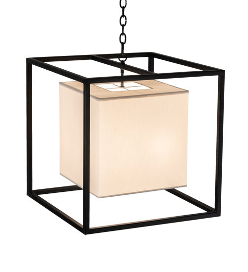 Meyda Tiffany 237278 Four Light Pendant, Solar Black