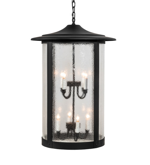Meyda Tiffany 237415 Eight Light Pendant, Solar Black