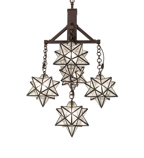Meyda Tiffany 237620 Five Light Chandelier, Mahogany Bronze