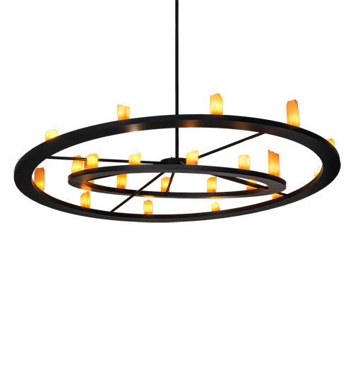 Meyda Tiffany 237793 24 Light Chandelier, Solar Black