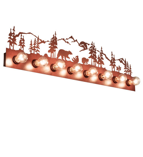 Meyda Tiffany 237855 Eight Light Vanity, Rust