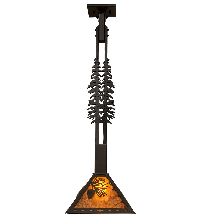Meyda Tiffany 238020 One Light Pendant, Timeless Bronze