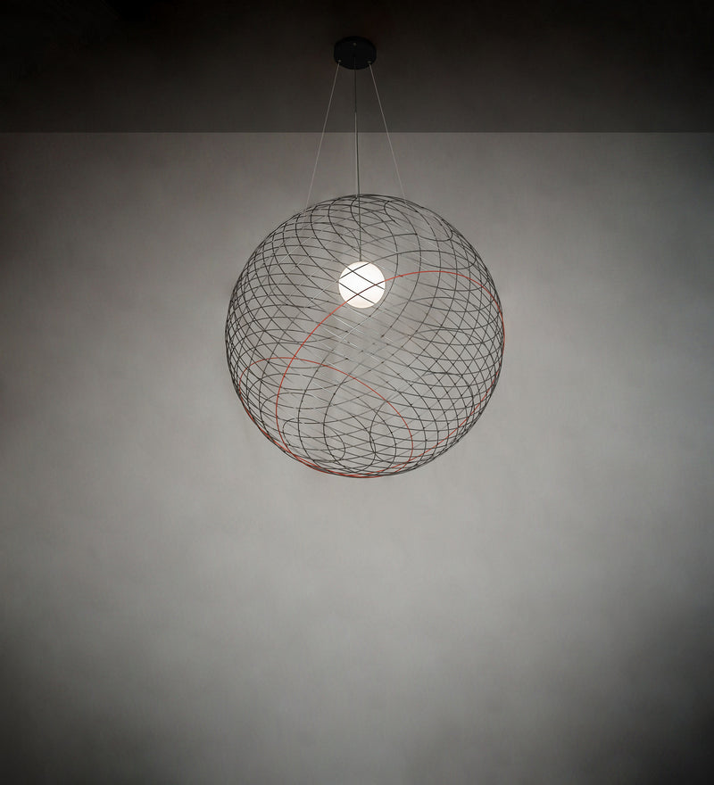 Meyda Tiffany 238114 LED Pendant, Stainless Steel/Nitro Orange/Phosphate Prime