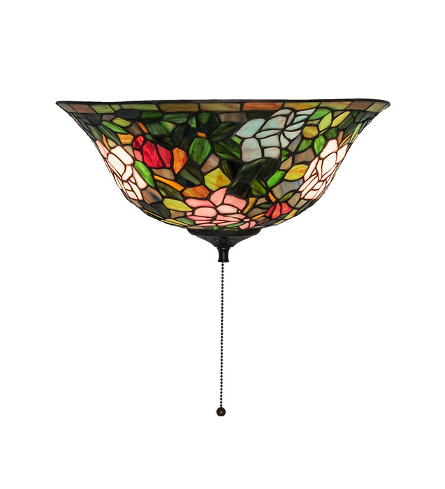 Meyda Tiffany 23821 Three Light Fan Light Fixture, Mahogany Bronze