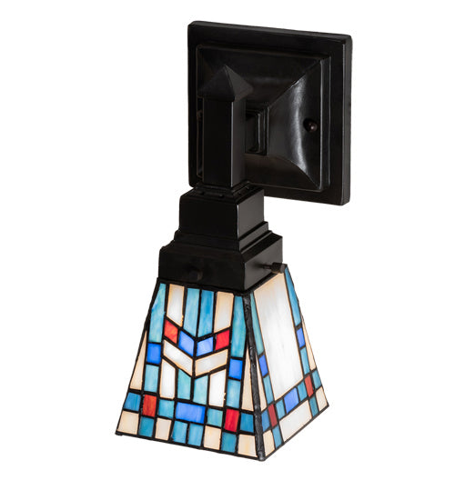 Meyda Tiffany 238496 One Light Wall Sconce, Mahogany Bronze