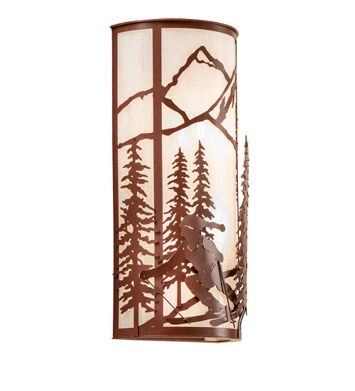 Meyda Tiffany 238690 Two Light Wall Sconce, Rust