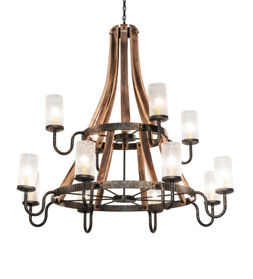 Meyda Tiffany 238765 12 Light Chandelier, Golden Bronze