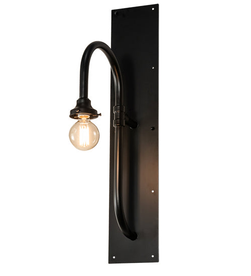 Meyda Tiffany 238787 One Light Wall Sconce Hardware, Flat Black